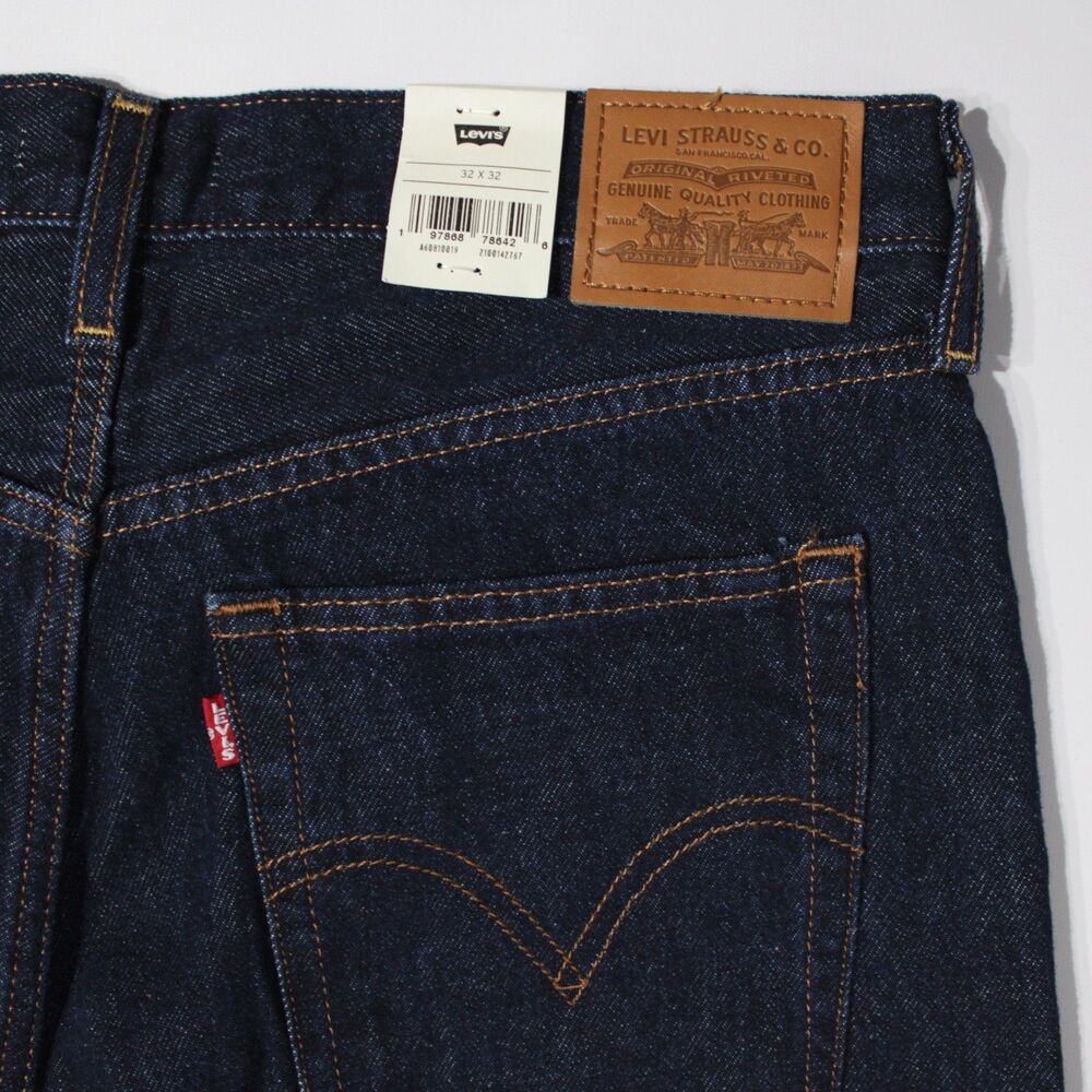 NWT $98 Levi's Ribcage Wide Leg Jeans Dark Wash High Rise Women Size 32x32 (J6) - Picture 16 of 16